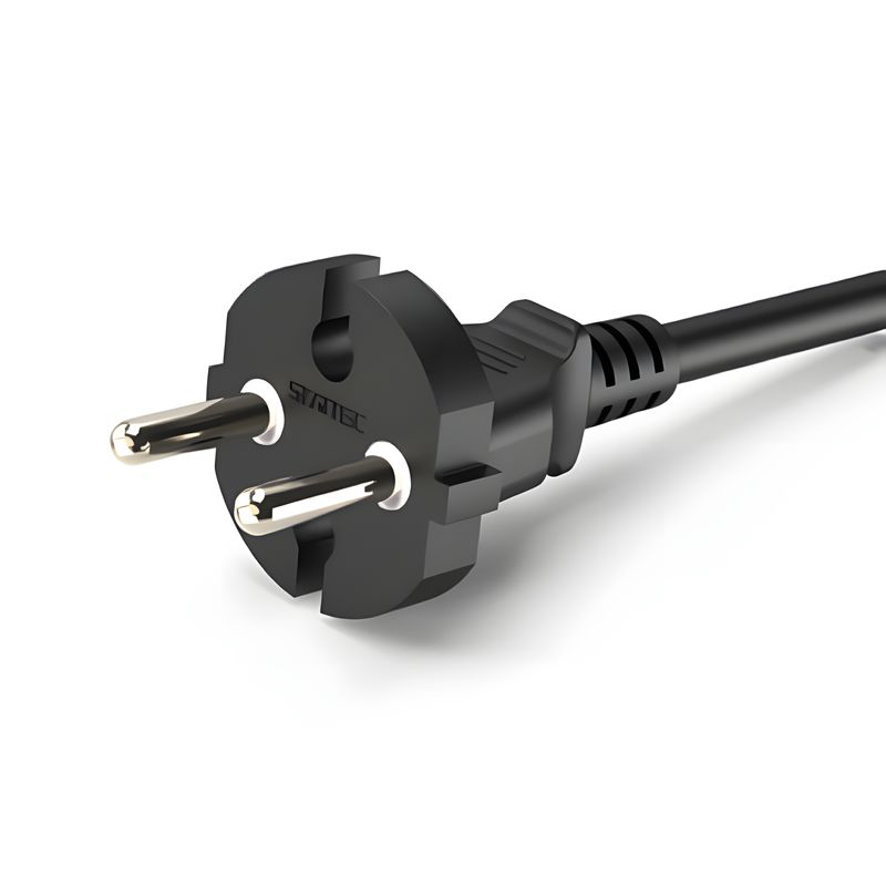Kord Kuasa 2-Pin & 3-Pin Eropah yang Diluluskan oleh VDE/CE