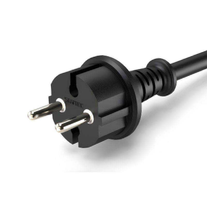 Kord Kuasa 2-Pin & 3-Pin Eropah yang Diluluskan oleh VDE/CE