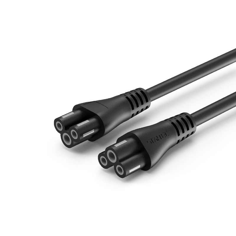 UL Certified US Plug to IEC C5 Connector Kord Kuasa berbentuk plum blossom UL Certified US Plug to IEC C5 Connector Kord Kuasa berbentuk plum blossom